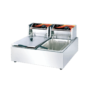 مقلى زيت كهربائي حوضين